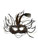 Black White Wild Feather Masquerade Mardi Gras Mask Black White Wild Feather Masquerade Mardi Gras Mask