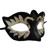 Black Silver Small Teen Masquerade Mardi Gras Swan Mask Prom Dance