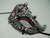 Black Red Rhinestone Venetian Mask Masquerade Ball Prom Metal Filigree