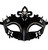 Black Princess Venetian Masquerade Crystal Laser Cut Mask