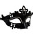 Black Princess Venetian Masquerade Crystal Laser Cut Mask