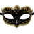 Black Gold Small Child Teen Ornate Masquerade Mardi Gras Mask Prom Black Gold Small Child Teen Ornate Masquerade Mardi Gras Mask Prom