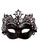 Black Dark Red Venetian Laser Cut Mardi Gras Masquerade Half Mask Crown Black Dark Red Venetian Laser Cut Mardi Gras Masquerade Half Mask Crown