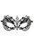 Black Crystal Beautiful Eyes Laser Cut Venetian Mask Masquerade Metal Filigree