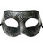 Antique Silver Gray Roman Greek Men Venetian Mardi Gras Party Masquerade Mask