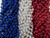 36 Red Silver Blue Mardi Gras Beads Patriots Superbowl