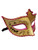 Pink Gold Embossed Venetian Mardi Gras Prom Masquerade Mask