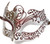 Brown Silver Venetian Mask Masquerade Mardi Gras Unique Style Men Adult Unisex