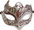 Brown Silver Venetian Mask Masquerade Mardi Gras Unique Style Men Adult Unisex