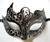 Black Silver Unique Venetian Masquerade Mardi Gras Mask