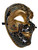 Black Gold Full Face Joker Jester Venetian Mask Masquerade Mardi Gras