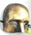 Gold Brushed Paper Mache Ancient Warrior Mardi Gras Mask Masquerade