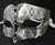 Silver Male Diamond Design Laser Cut Venetian Masquerade Metal Filigree Mask Men