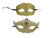 Gold Crown Man Woman Couples Laser Cut Venetian Masquerade Metal Masks Gold Crown Man Woman Couples Laser Cut Venetian Masquerade Metal Masks