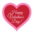 1 Happy Valentines Day Heart Red 16 inch Cutout Paper Party