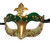Green Gold Music Masquerade Mardi Gras Mask