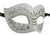 White Leather Laser Cut Venetian Masquerade Prom Mask