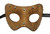 Snake Brown Studded Leather Metallic Venetian Masquerade Prom Mask