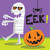 Creepy Characters 16 Beverage Napkins Halloween Party Mummy EEK!