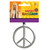 Peace Sign Medallion Necklace Groovy 60's Hippie Costume