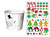 Christmas Holiday Activity Stickers 6 Paper Treat Cups