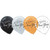 Happy New Year! 15 Black Silver Gold Helium Quality 12" Latex Balloons