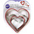 Nesting Heart Cookie Cutters 4 pc Set Wilton 2 Shapes 4 Sizes