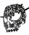 Black Skull Metal Laser Cut Masquerade Prom Mask