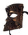 Steampunk Bauta Masquerade Mask Men Antique Brushed Gold