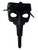 Black Skull Red Eyes Long Nose Masquerade Mardi Gras Men's Mask
