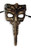 Gold Skull Red Eyes Long Nose Masquerade Mardi Gras Men's Mask