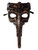 Copper Skull Red Eyes Long Nose Masquerade Mardi Gras Men's Mask