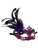 Purple Princess Venetian Masquerade Mask with Feathers