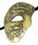 Cream Silver Music Phantom of the Opera Men's Venetian Half Mask Masquerade Mardi Gras