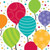 Bright Shimmering Balloons Birthday Party 16 Beverage Napkins