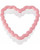 Scalloped Pink Heart Comfort Grip Plastic Cookie Cutter Wilton