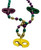 3 Glitter Masks Mardi Gras Beads Party Favor Necklace 3 Glitter Masks Mardi Gras Beads Party Favor Necklace