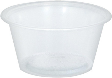 Clear Plastic Disposable Gelatin Shot Cups with Lids, 2 fl oz, 25ct