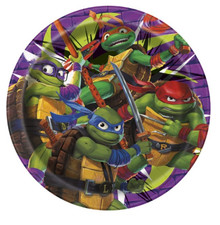 TMNT Dessert, Cake Plates 7" 8 Ct Teenage Mutant Ninja Turtles