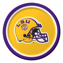 LSU Tigers Paper 7" Dessert Lunch Cake Plates 8 ct Tailgating Football Party