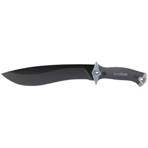 Kershaw Camp 10 black machete with 10 inch fixed blade and sheath