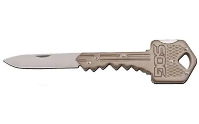 brass SOG Key Knife lockback utility blade for keyring carry