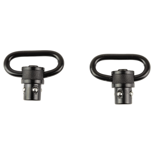 Quake Claw QD flush cup steel sling swivels 2 pack black