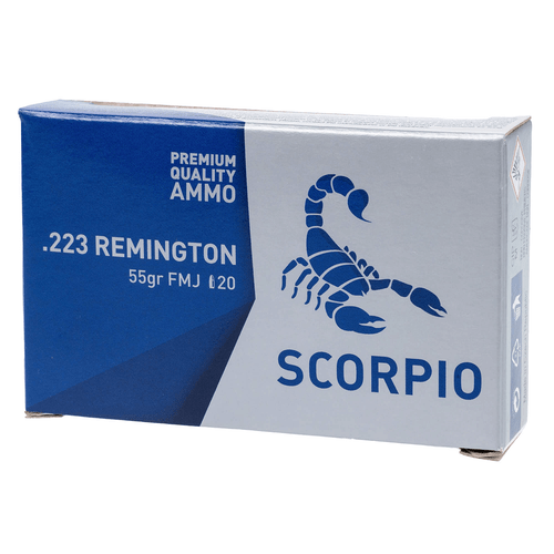 STV Technology Scorpio .223 Remington 55 grain FMJ ammo 20 round box