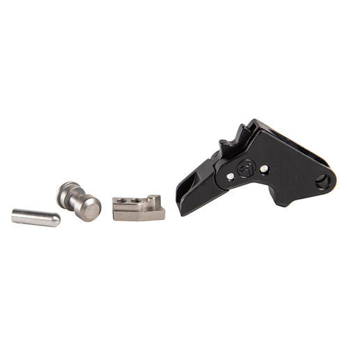 Timney M&P competition trigger with straight aluminum shoe and internal pivoting safety