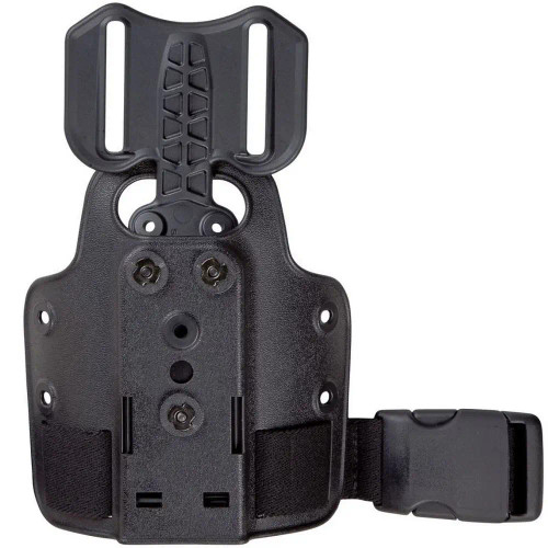 Safariland 6004-25 single strap leg shroud black with Drop Flex Adapter