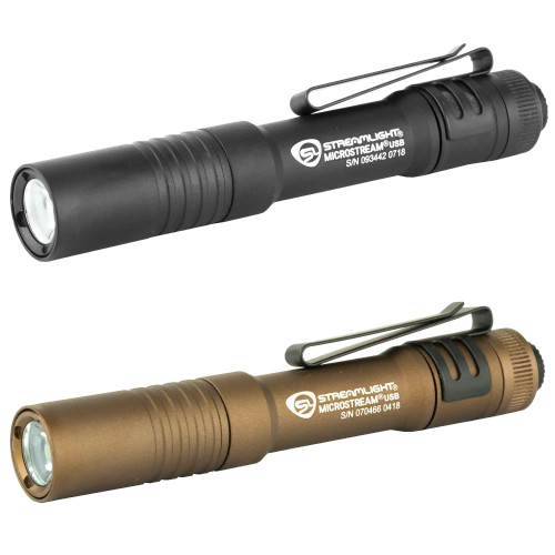 Streamlight MicroStream USB 250 lumen compact EDC flashlight color variants black