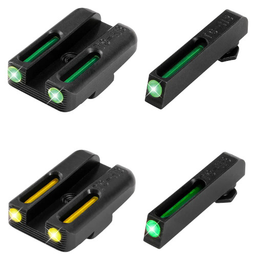 TRUGLO TFO sight set for Glock 42 43 43X 48 green front yellow rear both styles