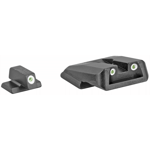 Trijicon Bright and Tough green 3-dot tritium night sights for Smith and Wesson M&P Shield Shield 2.0 and Shield Plus