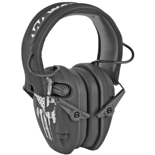 Walker’s Razor Slim Freedom Series Punisher flag earmuffs